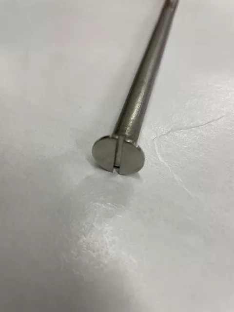 18-8 SS Flat Head Slotted Machine Screw 3/8-16 x 8"
