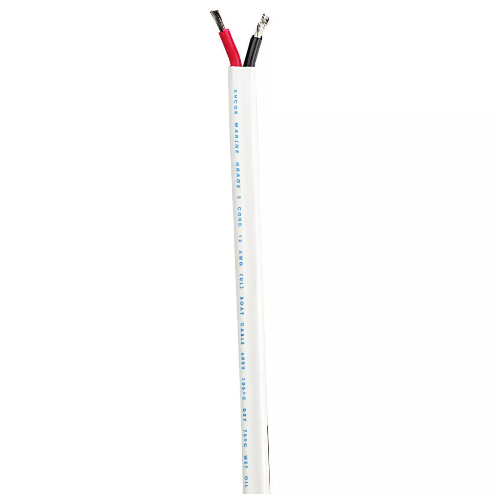Ancor Standard Duplex Cable - Flat 8/2 - 2x8mm - Red/Black - 100' [120910]