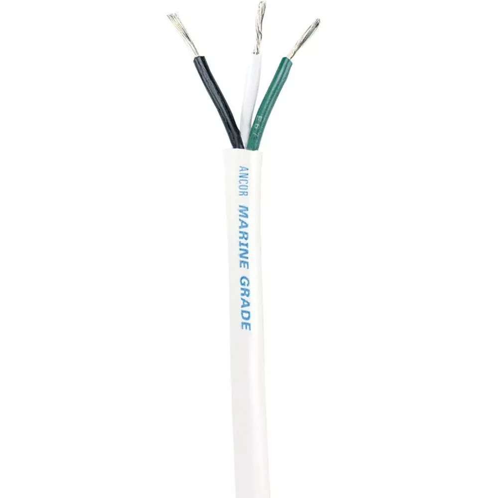 Ancor White Triplex Cable - 12/3 AWG - Round - 250' [133325]