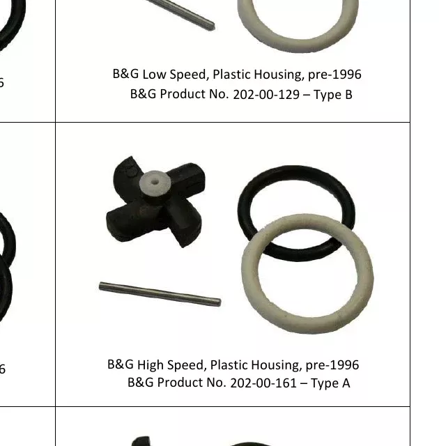 B&G Paddlewheel spares high speed for 31 mm plastic
