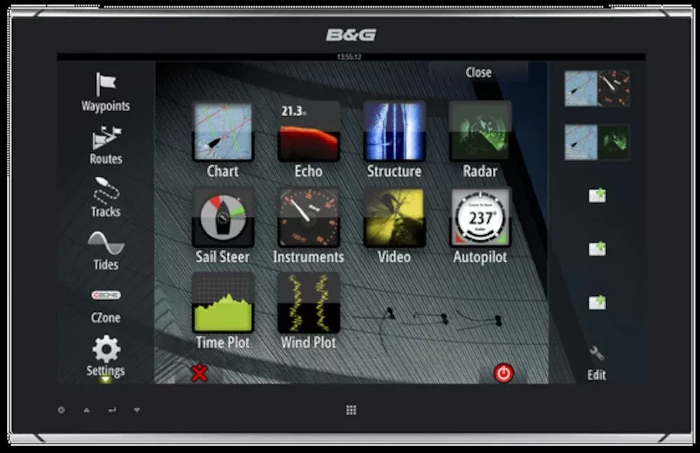 B&G Zeus² Glass Helm Monitor 19"
