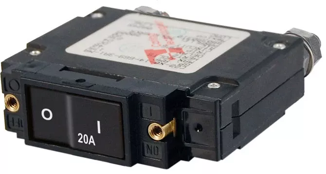 BSS C-Series Flat Rocker Circuit Breaker - Single Pole 20A