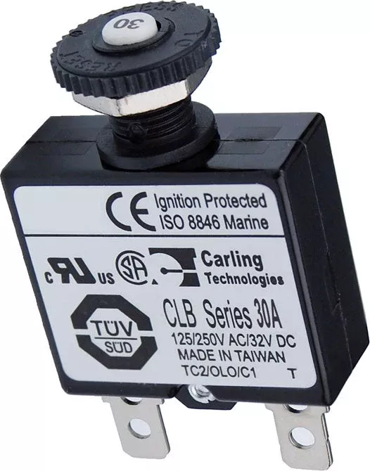 BSS Push Button Reset Only Quick Connect Breaker - 30A