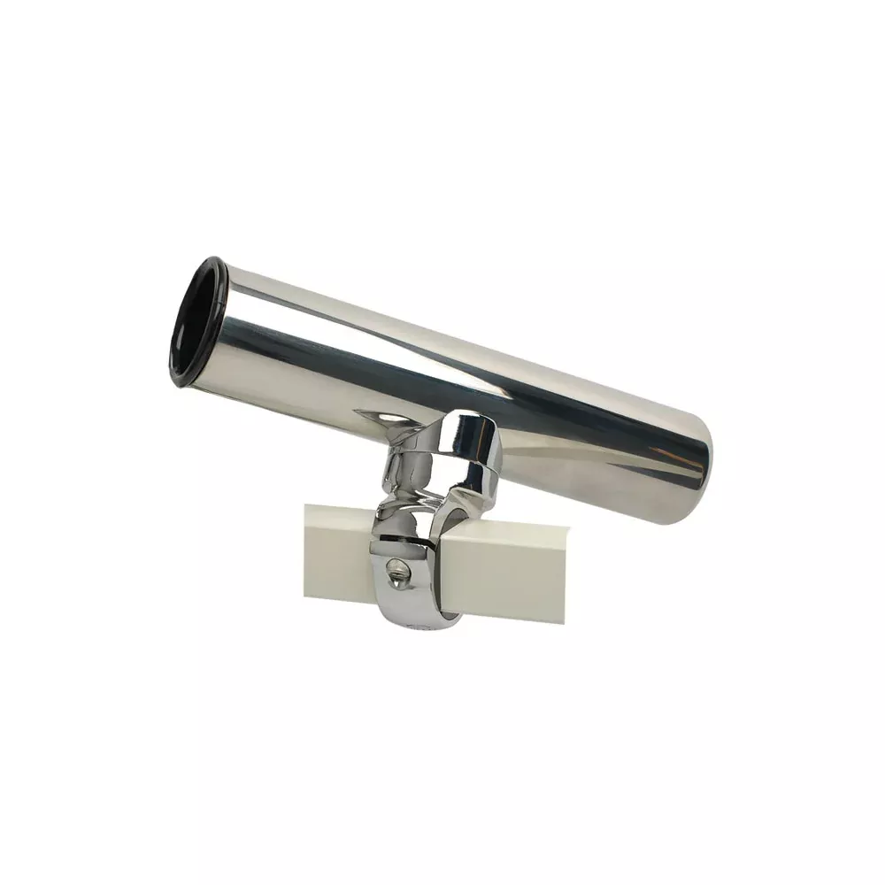C.E. Smith Pontoon Square Rail Adjustable Clamp-On Rod Holder [55108A]