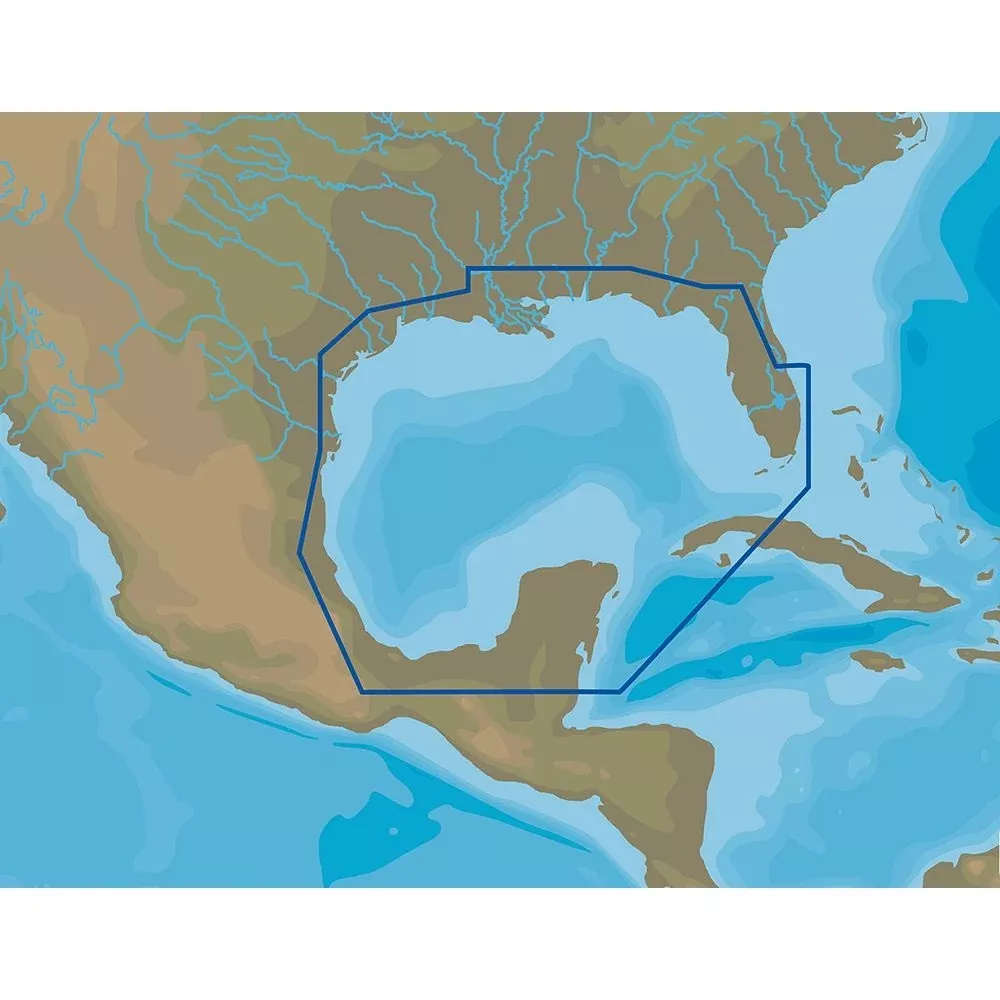 C-MAP 4D NA-D064 Gulf of Mexico Premium Nautical Chart - Marine Navigation microSD/SD Card (M-NA-D064-MS)