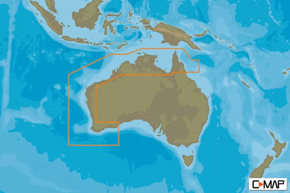 C-MAP AU-N012: Cairns To Esperance, MAX-N: Wide