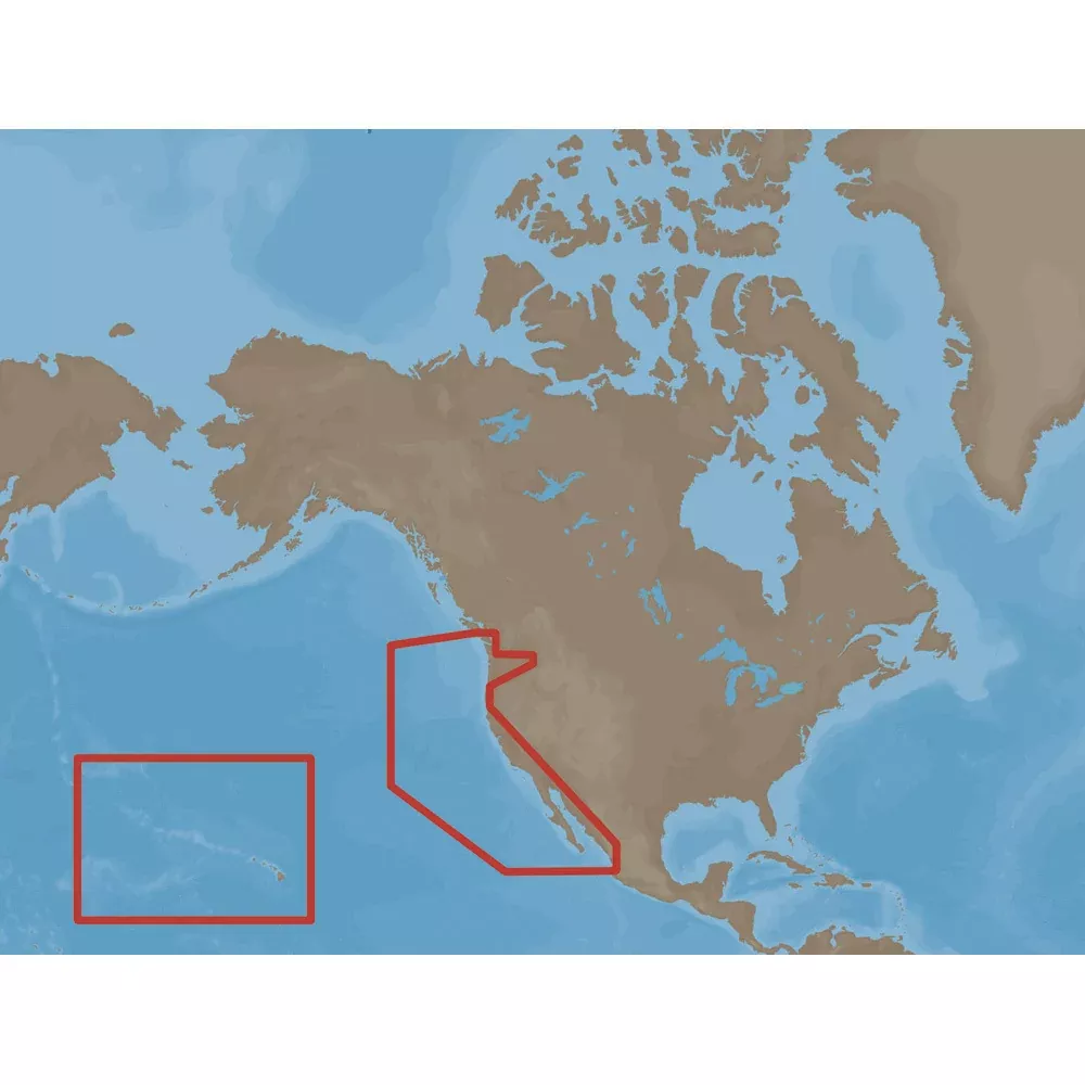 C-MAP MAX NA-M024 US West Coast and Hawaii Nautical Chart - Marine Navigation SD Card (NA-M024SDCARD)