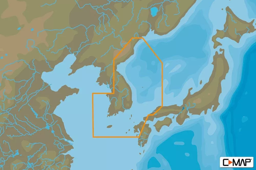C-MAP AN-N240: Korean Peninsula East, MAX-N: Local