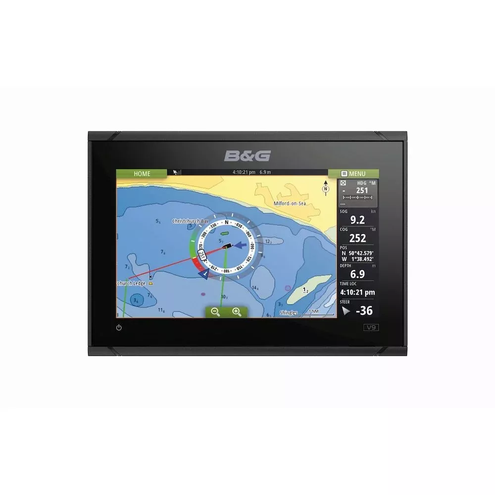 C-MAP Vulcan 9" FS with chart of Southern Europe