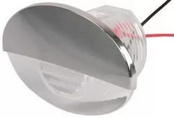 Courtesy Light Oval White W/SS Cover