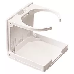 Drink Holder Folding Adj. White