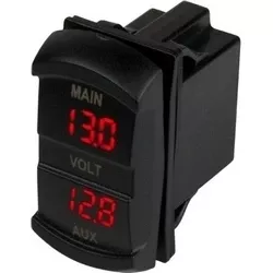 Dual Volt Meter Rocker Switch