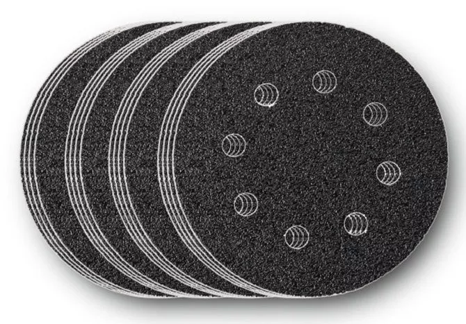 Fein Hook & Loop Perforated Sanding Sheets 4-1/2" 4 Ea. 60-80-120-180 Grit - 16 Pack
