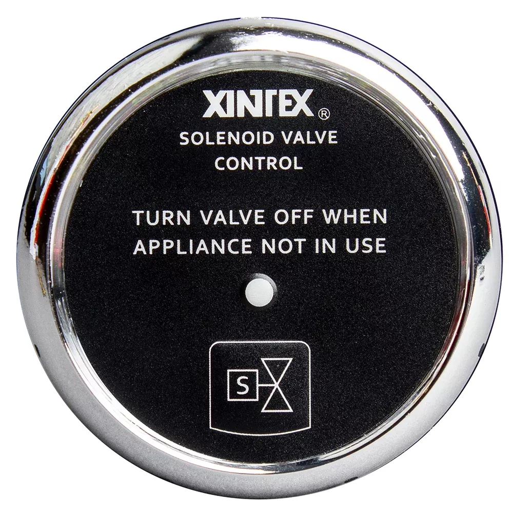 Fireboy-Xintex Propane ControlSolenoid Valve w/Chrome Bezel Display [C-1C-R]