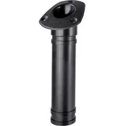 Flush Mount Rod Holder ABS Black