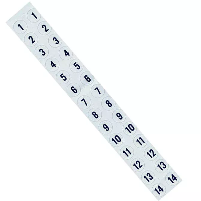 Forespar Nash 203 Track Numbers Labels
