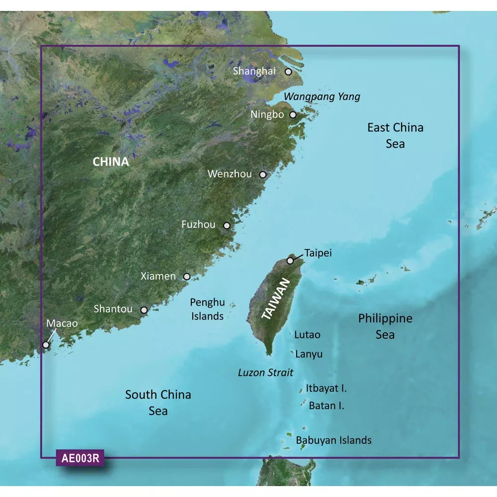 Garmin BlueChart g3 Vision HD - VAE003R - Taiwan - microSD/SD