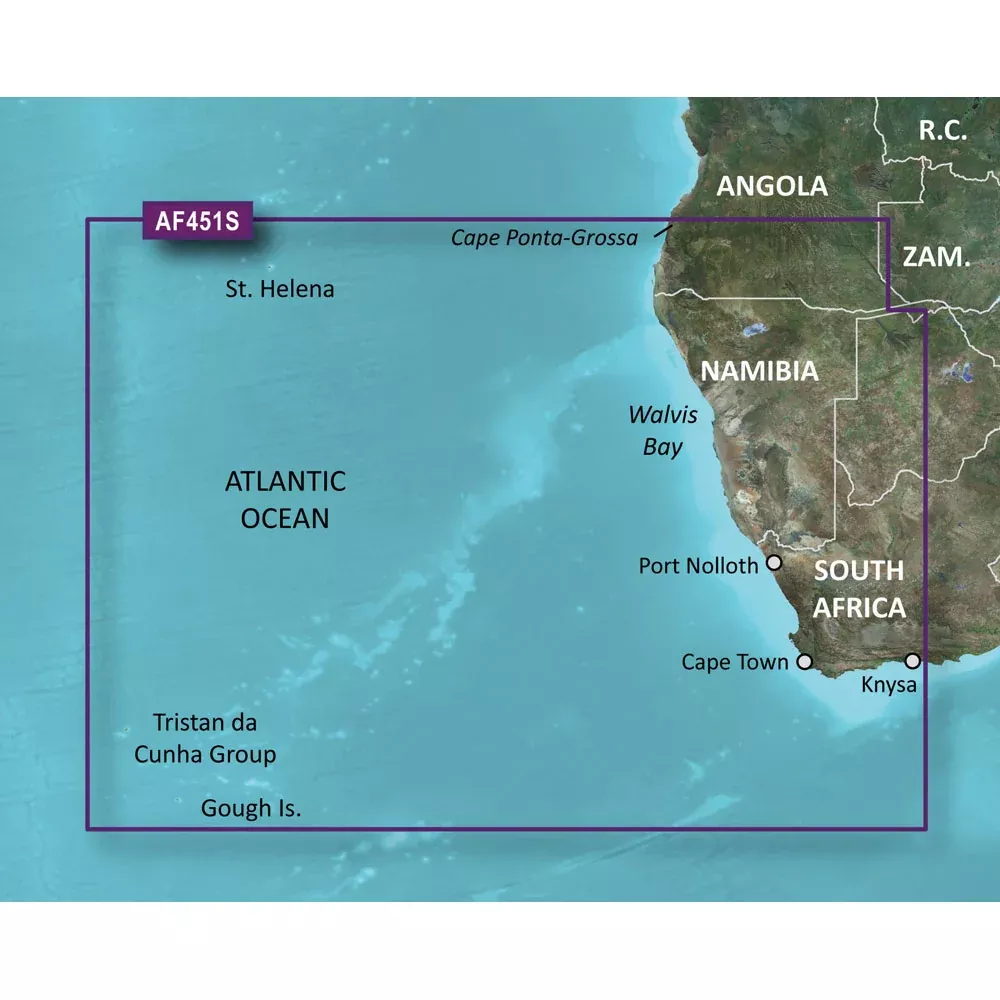 Garmin BlueChart g3 Vision HD - VAF451S - Namibia - Knysna, SA - microSD/SD