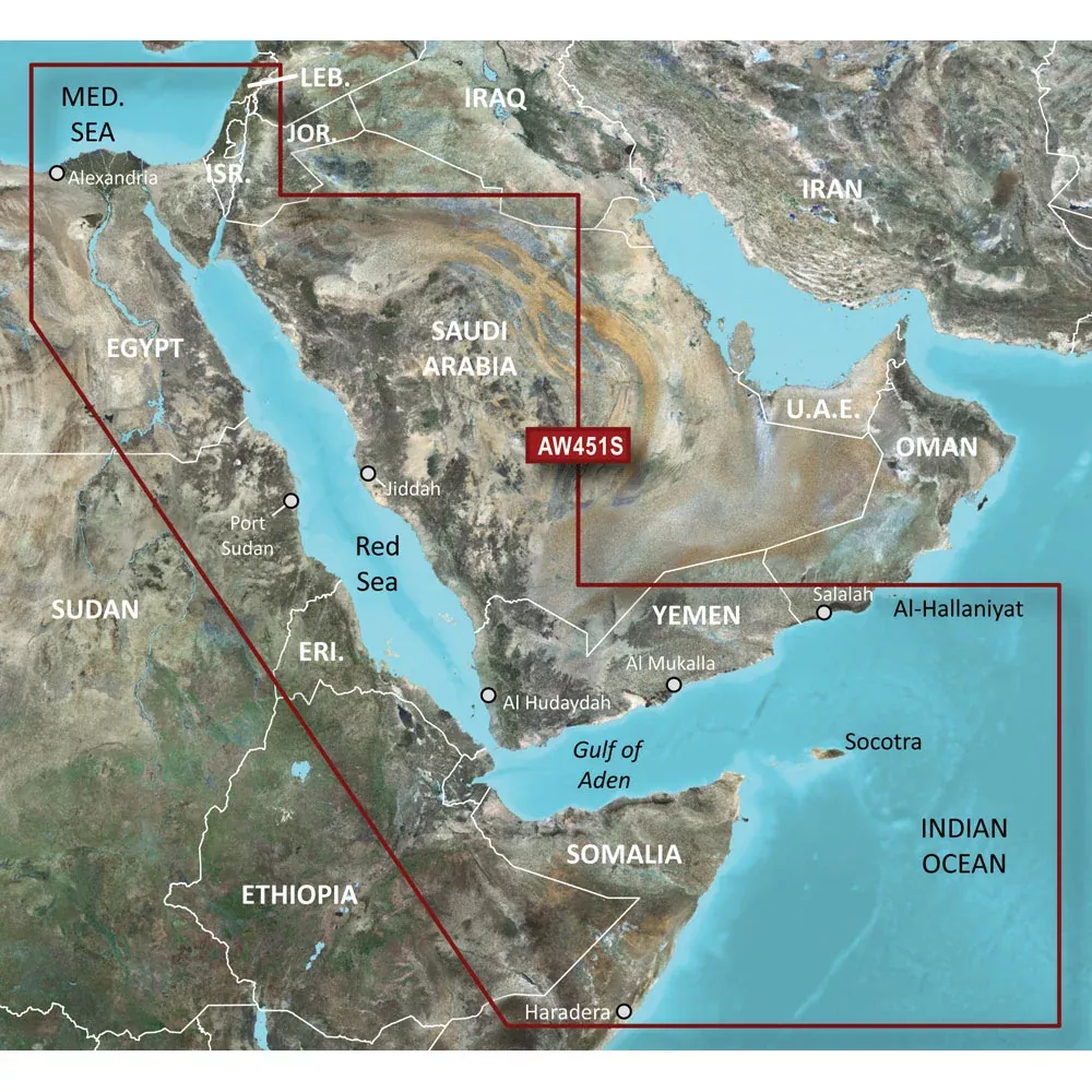 Garmin BlueChart g3 Vision HD - VAW451S - Red Sea - microSD/SD