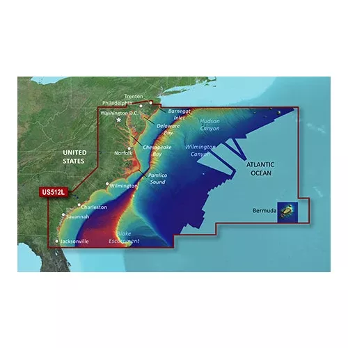 Garmin BlueChart g3 Vision HD - VUS512L - Mid-Atlantic - microSD/SD [010-C0741-00]