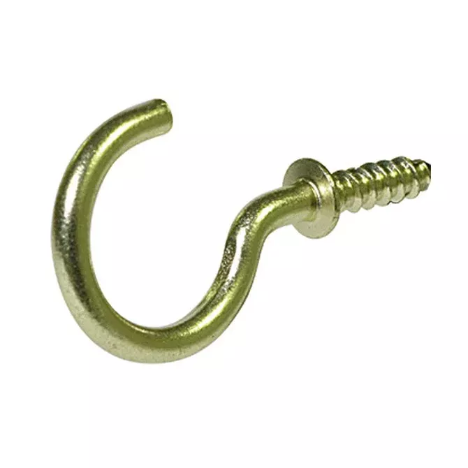 Handi-Man Marine Brass Cup Hooks 7/8" - 6 Pack