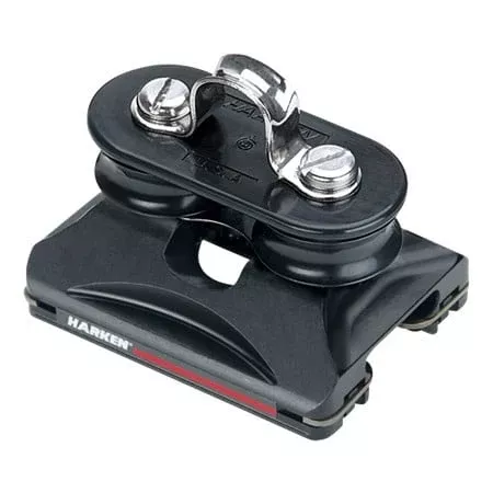 Harken 22 mm Low-Load Car — Fixed Sheaves, Eyestrap