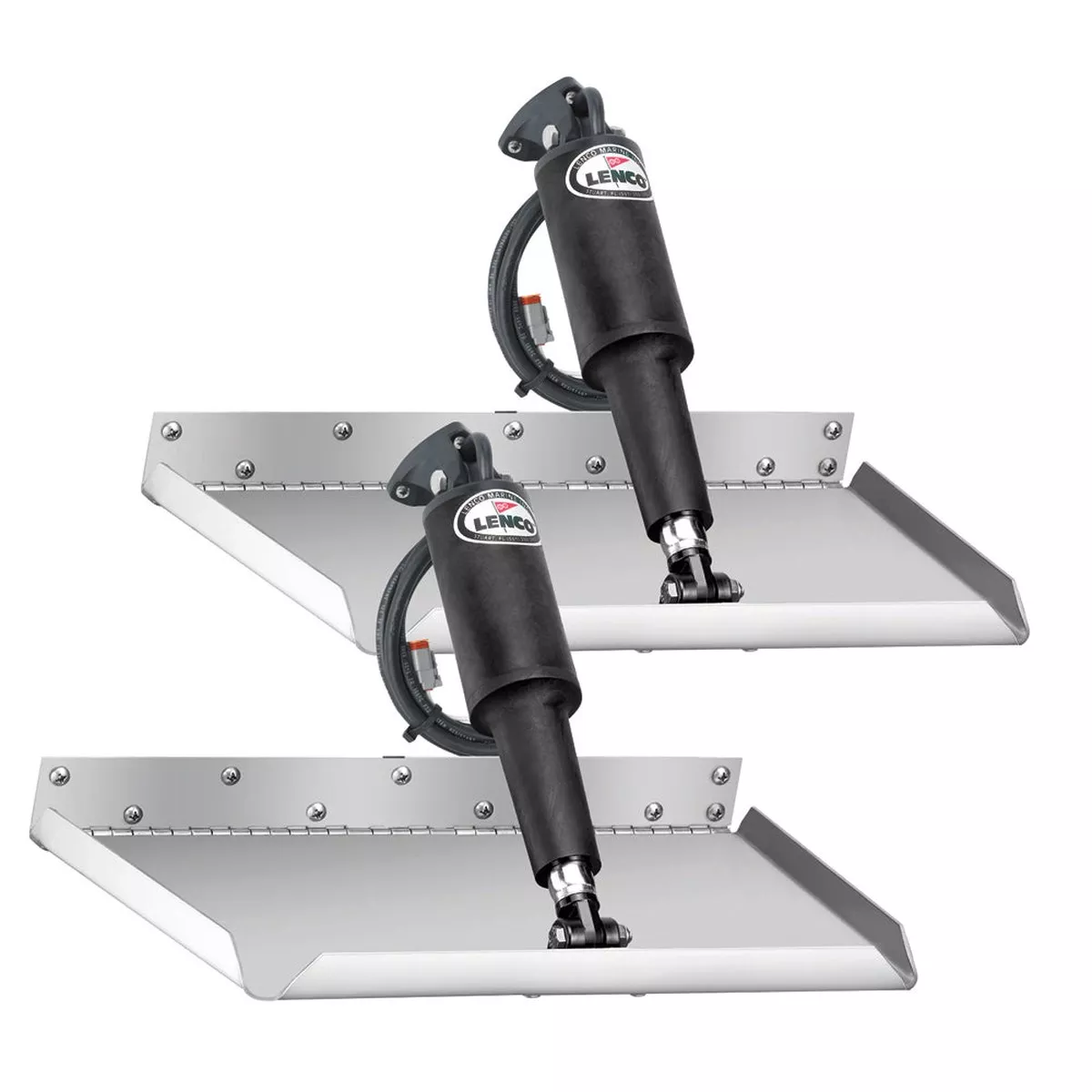 Lenco 12" x 9" Edgemount Trim Tab Kit w/LED Indicator Switch Kit 12V