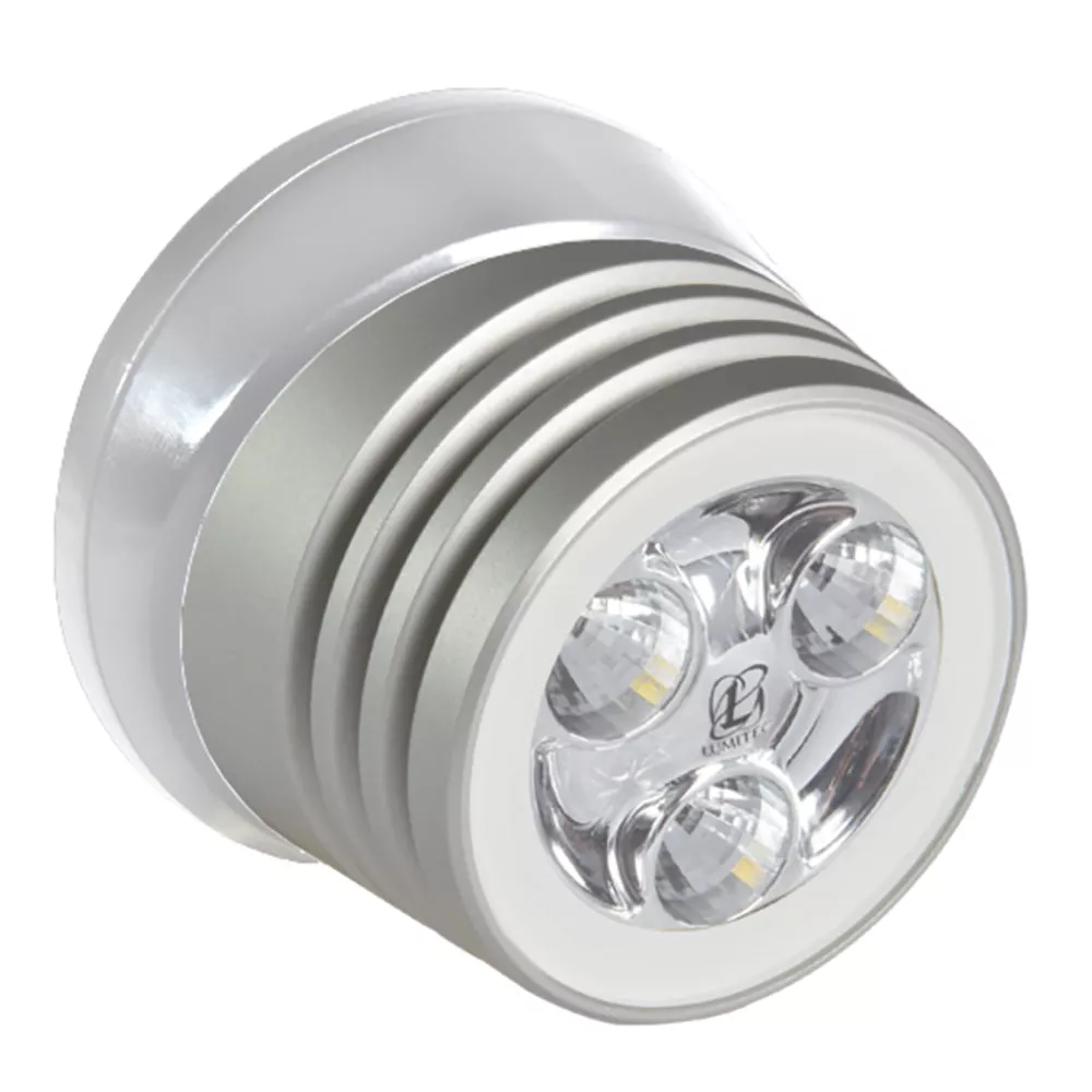Lumitec Zephyr LED Spreader/Deck Light - Brushed White Base - White Non-Dimming (101325)