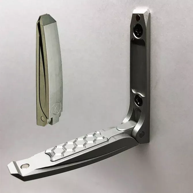 Lunar Marine Anodized Aluminum Folding Mast Steps - Silver