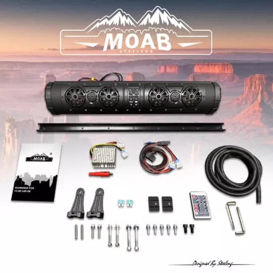 MOAB DX800 500W Bluetooth LED Soundbar for Golf Carts