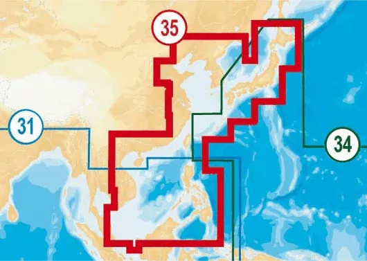 Navionics MSD/NAVU35XG. China S. UPDATES. Coverage