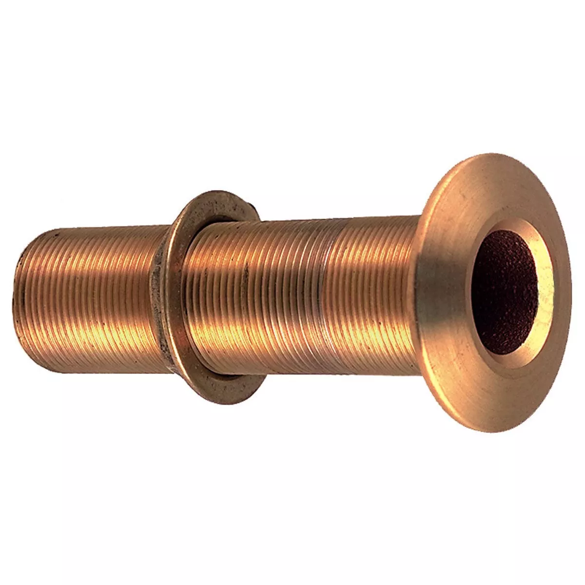 Perko 3/4" Thru-Hull Fitting w/Pipe Thread Bronze Extra Long - Max Hull 5" Thick