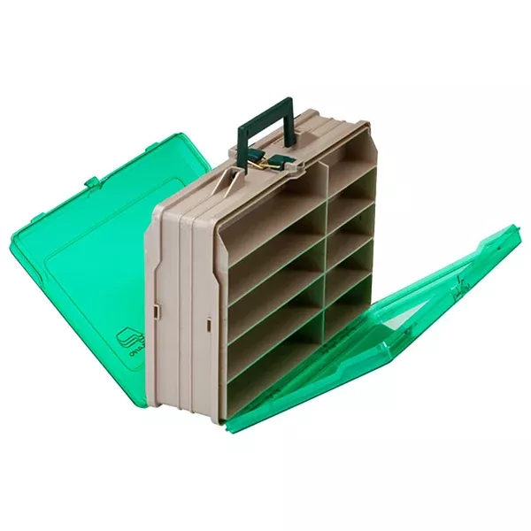 Plano Double-Sided 19-Compartment Satchel - SandstoneGreen [111906]