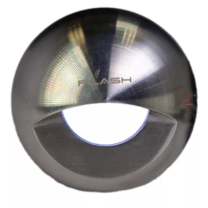 PlashLights Gravity Surface Mounted LED Deck Light - Stainless Steel - Cool White | UL-1014-EL-CW-SS