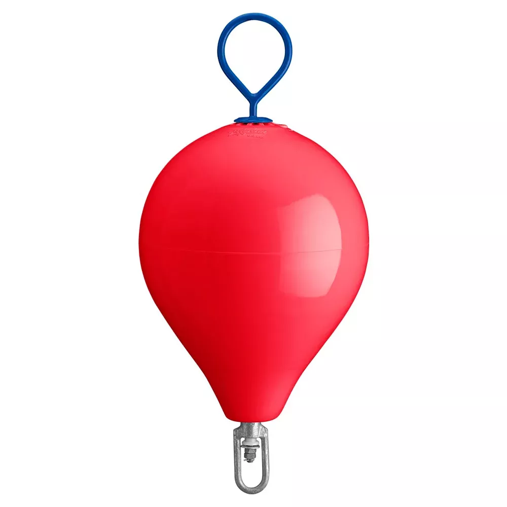 Polyform 17" CM Mooring Buoy w/Galvanized Iron - Red