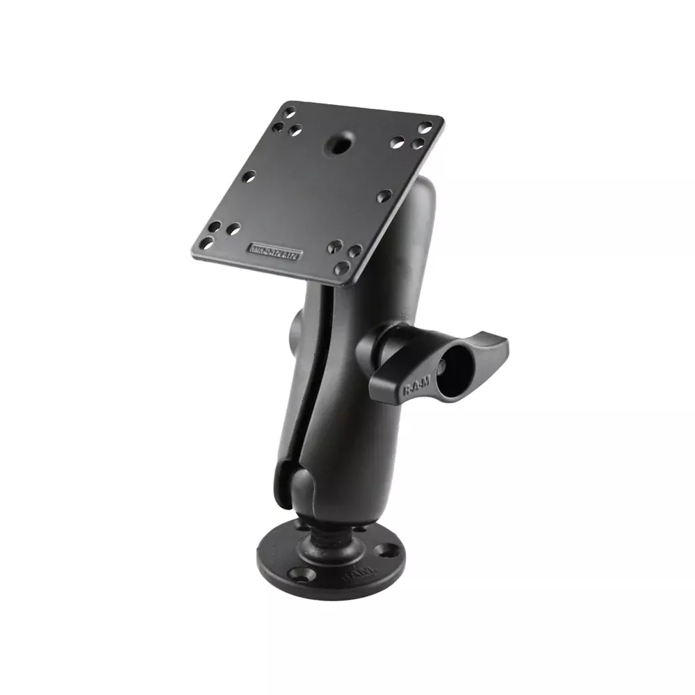 RAM Mount 4.75" Square Base VESA 75mm & 100mm Hole Patterns w/Surface Mount - 2.25" Rubber Ball "D" Size [RAM-D-101U-246]