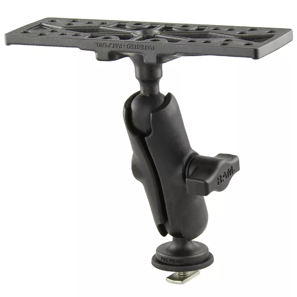 Ram Mount RAM Composite 1" Ball Mount with 6.25" X 2" Rectangular PlateTrack Ball Base [RAP-B-111B-354-TRA1U]