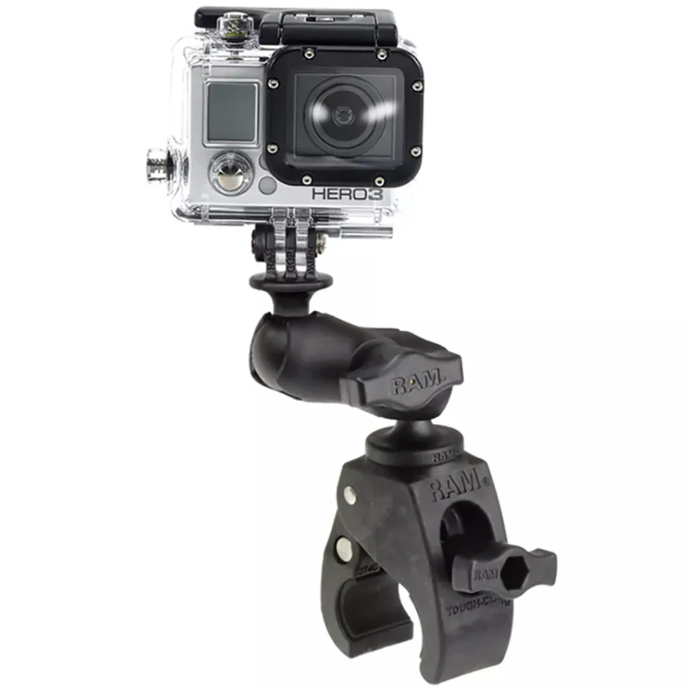 RAM Mount Small Tough-Claw Base w/Short Double Socket ArmGoPro/Action Camera Mount [RAM-B-400-A-GOP1U]