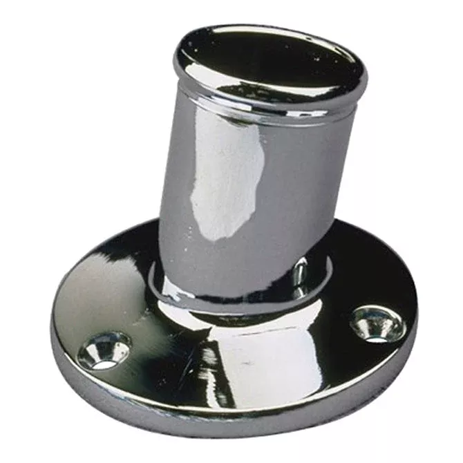 Sea-Dog Line Flagpole Socket 10 Degree Chrome 3/4"