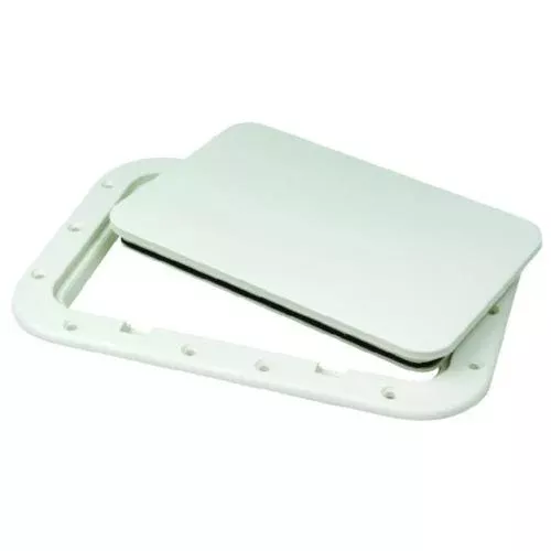 Seachoice Polypropylene 7 x 11 Inch ID Pry-Out Type Hatch-White