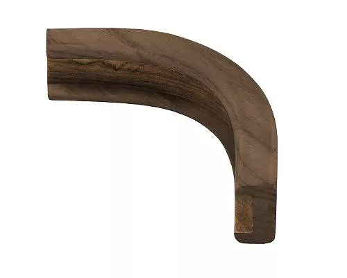 SeaTeak Bulkhead Moulding Corner Outside , Teak 1/2"
