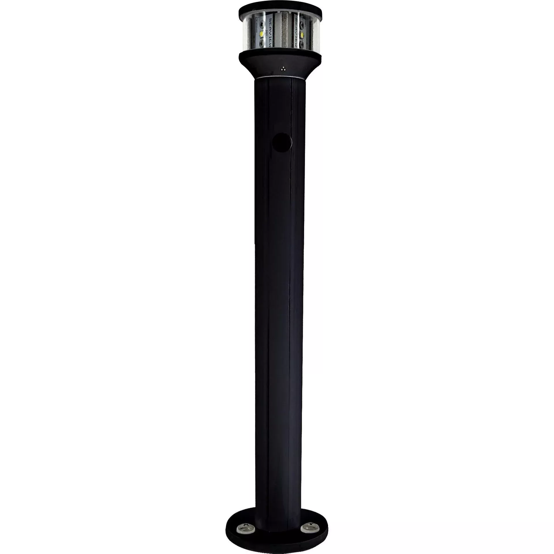 Seaview 36" Black Light Post With LTBLED12 Nav Light (SVLTP36LEDBLK)
