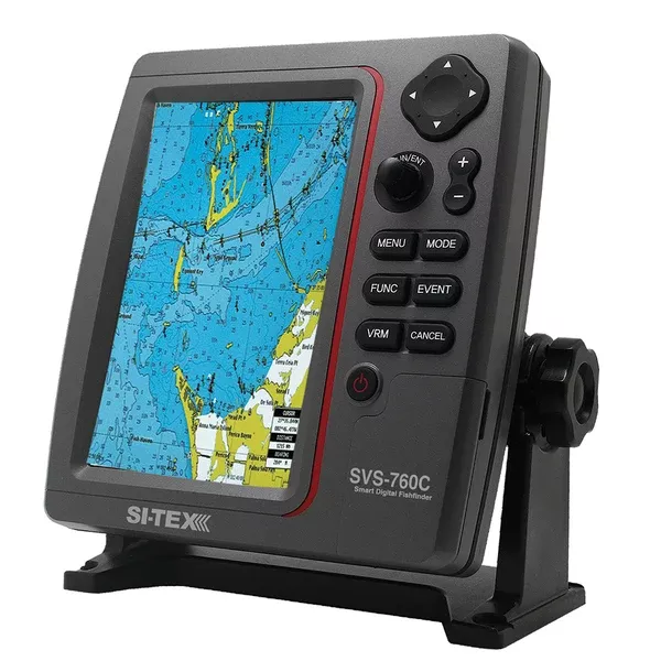 SI-TEX SVS-760C Digital Chartplotter w/Navionics+ Flexible Coverage [SVS-760C]