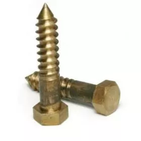 Silicon Bronze Hex Lag Screw 5/16 x 8"
