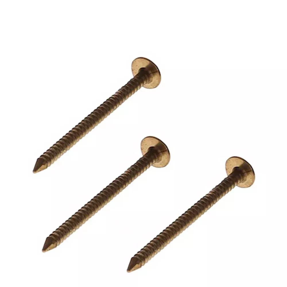 Silicon Bronze Ring Barb Nail - #15 x 3/4"