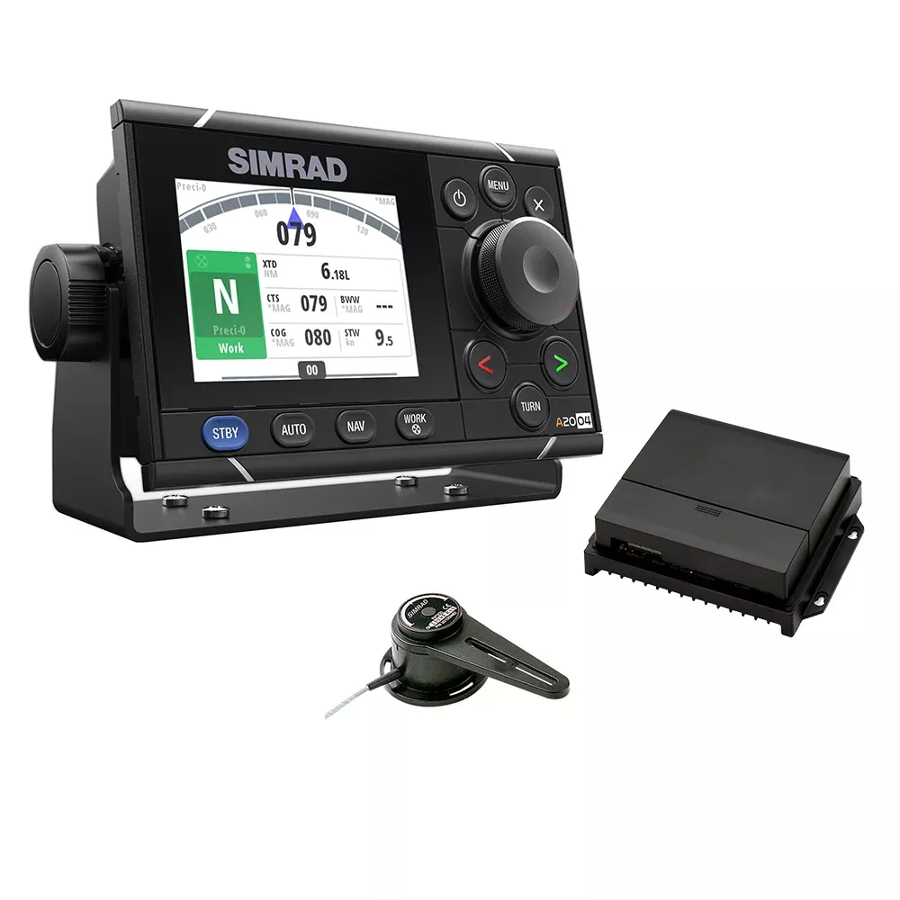 Simrad A2004 Autopilot Pack - A2004 Controller, AC70 Autopilot Computer, RF300 Rudder Feedback, and Precision-9 Compass (000-13900-001)