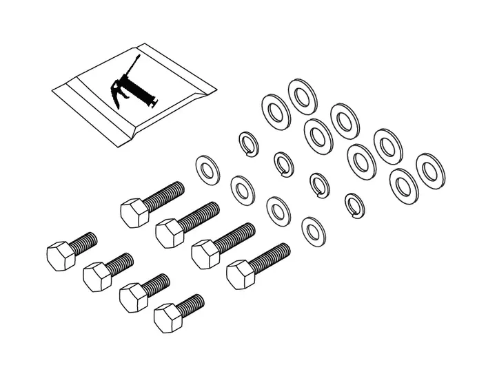 Simrad HALO Pedestal Spare mounting Kit