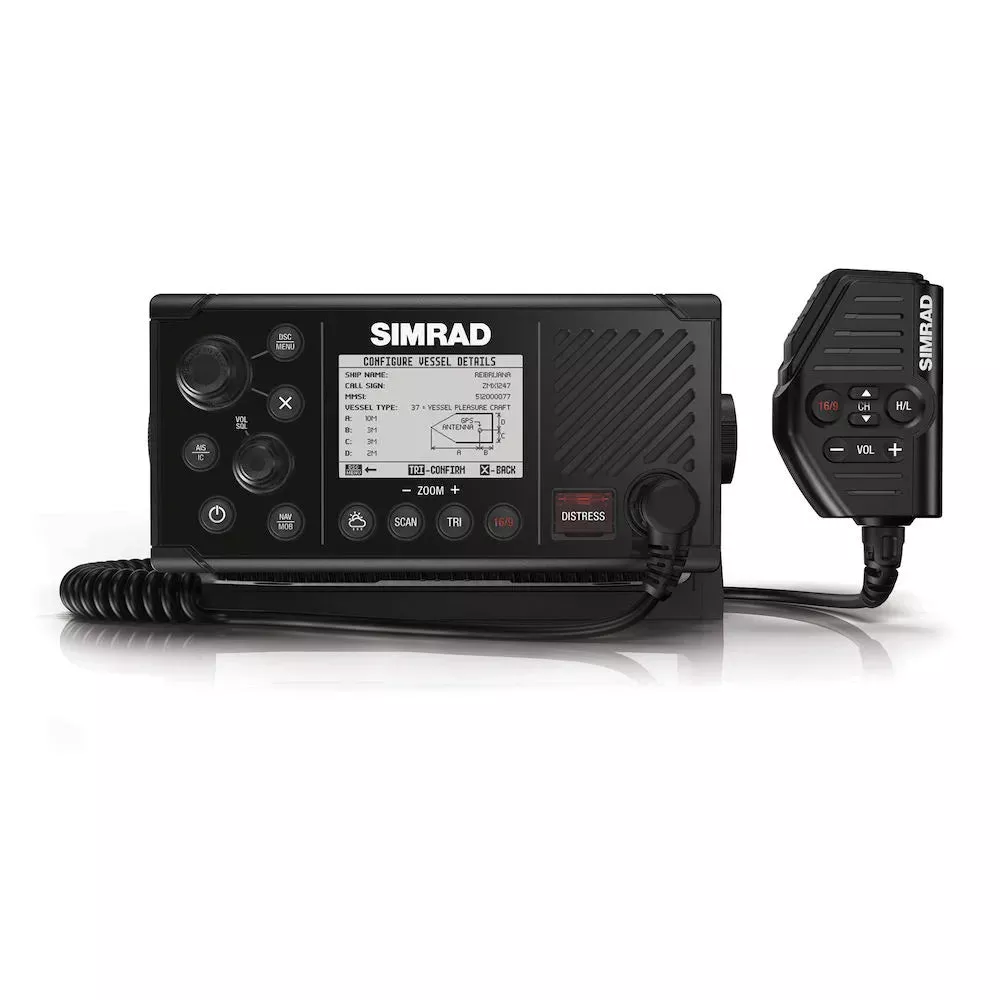 Simrad RS40-B Fixed-mount DSC VHF Radio with Integrated AIS Transmitter and Receiver, GPS