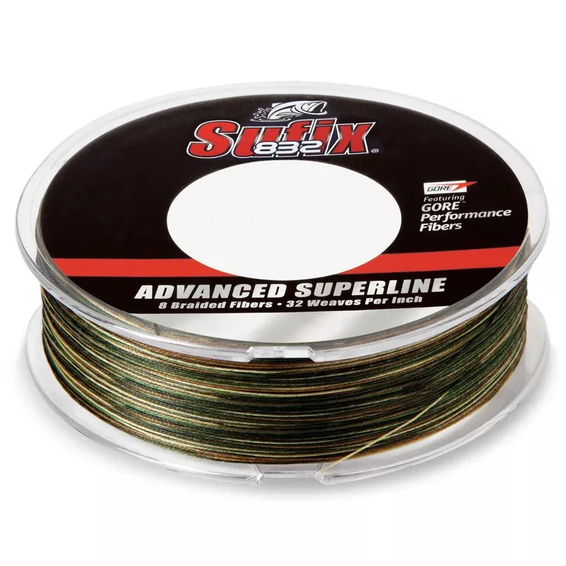 Sufix 832 Advanced Superline Braid - 80 Pounds 600 Yards - Camo