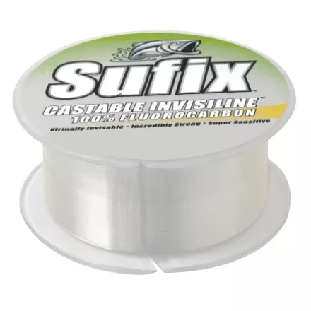 Sufix Castable Invisiline Fluorocarbon Leader - 20 Pounds 200 Yards - Clear